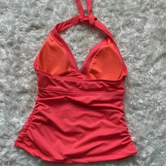 Athleta Halter Swimming Tank Top Orange Size S - Picture 10 of 12